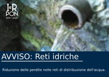 AVVISO: Reti idriche