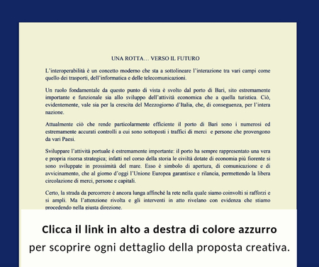 Una rotta ...verso il futuro