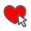 vota cuoricino rosso